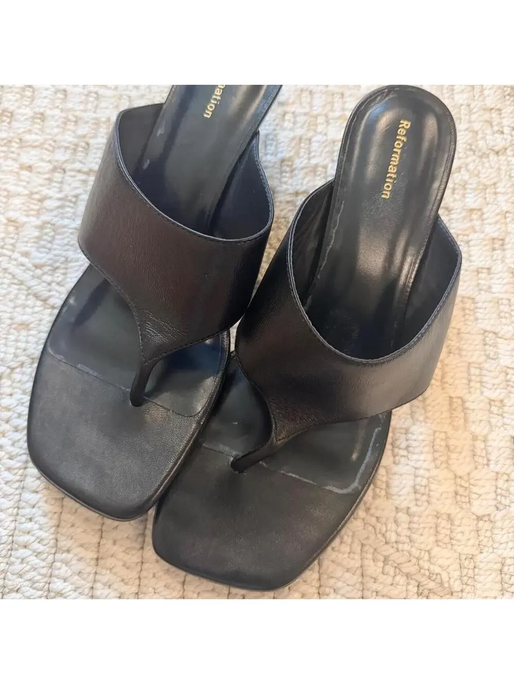 Reformation Sherlyn Wedge Thong Sandal